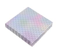 Vaguelly 50 Servilletas de Sirena Toallas Decorativas Pañuelos para Fiesta Diseño Único Fiesta de Cumpleaños Decoración de Mesas para Niños