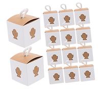 Vaguelly 50Piezas Caja Kraft Vintage Para Bodas y Fiestas Para Decoración y Proyectos De Bricolaje Portátil y Duradera