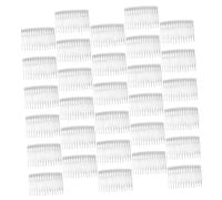 Vaguelly 50piezas Peine Transparente Cabello De Dientes Peine Lateral De Plástico Accesorios Cabello Para Mujeres Peinetas Decorativas Para De Boda Pack De Peinetas