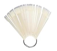 Vaguelly 50piezas Uñas Falsas Para Práctica y Exhibición Diseño Abanico Accesorios Para Gel Nail Art Muestrario Resistente y Flexible Para Manicura Natural