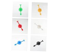 Vaguelly 6 Flechas Giratorias De Juguete para Niños: Potencian Las Habilidades Cognitivas Y La Coordinación Ojo-Mano. Piezas De Plástico para Juegos De Mesa Y Actividades De Aula.