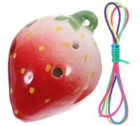 Vaguelly 6 Ocarina Juguetes Rayan Para Niños Viento Juegos Para Niños Juguetes Artesanales Juguetes De Forma Muñecos Para Niños Juego Infantil Juguetes Musicales Fresa Cerámica Regalo