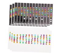 Vaguelly 6 Pegatinas de Escala para Diapasón de Guitarra, Fáciles de Colocar y Quitar, Resistentes al Agua Sudor, Ideales para Principiantes Aprendiendo a Tocar Guitarra