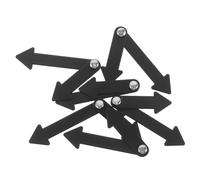 Vaguelly 6 Piezas Agujas Reloj Plástico para Enseñanza Manecillas Pequeñas Seguras para Accesorios Didácticos para Aula Punteros para Manualidades y Prácticas de Escolar