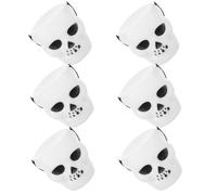 Vaguelly 6 Piezas Cubos de Dulces de Plástico para Halloween Diseño de Calabaza y Fantasma Decoración Colgante para Festivo Seguro y Reutilizable para Fiesta