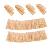 Vaguelly 6 Piezas De Decoración De Techo En Miniatura para Bricolaje Techo De Paja En Miniatura De Hierba En De Paja Pequeño De En Material