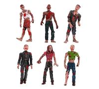 Vaguelly 6 Piezas Juguete de la muñeca del Zombi Víspera de Todos Figuras Zombi detallado Estatua Zombi Figuras de Zombis Juguetes de Broma Accesorios horribles el plastico
