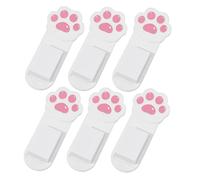 Vaguelly 6 Piezas Levantador de Tapa de Inodoro Adhesivo Gato Accesorio Baño Plástico Duradero Fácil Instalación para Cubiertas Estándar Baños Públicos y Hogar