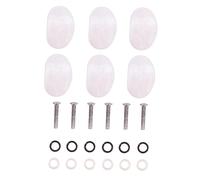 Vaguelly 6 Piezas Tapa de Clavija de Afinación Botón de Clavija de Afinación Tapa de Clavijero para Guitarra Eléctrica para Reemplazo