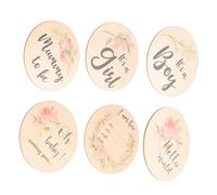 Vaguelly 6 Piezas Tarjetas De De Nacimiento Lanterna De Recién Nacido Lanterna Redonda Para Anunciar El Nacimiento Para Hospital o Bienvenida Casa