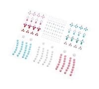 Vaguelly 6hojas Pegatinas De Gemas Autoadhesivos Para Cejas y Ojos Decoración De Maquillaje Joyas Rostro