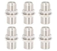 Vaguelly 6juegos Conector Tipo Adaptador De Extensión Para Cable De Tv Kit De Diseño y Ligero Instalación Sencilla Sin Crimpado Materiales