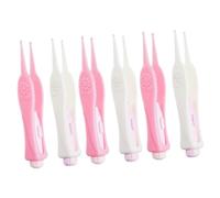 Vaguelly 6piezas Earpicks Led Visibles Para Limpieza De Oídos Herramientas De Limpieza Para Bebés y Diseño De Plástico Flexible Blanco y Rosa