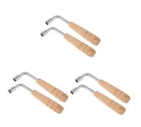 Vaguelly 6piezas Llave De Afinación Para Arpa De Lyra De Herramientas Madera y Inoxidable Para Afinar Instrumentos Musicales