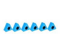 Vaguelly 6piezas Micrófono Estación Logo Abs Bandera Mic Logo Personalizable Diseño Creativo y Práctico Para Entrevistas Compatible Micrófonos Inalámbricos Fácil De Transportar y