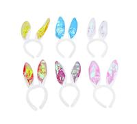 Vaguelly 6Piezas Orejas de Fluorescentes Diademas Halloween y Fiestas