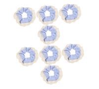 Vaguelly 8 Piezas Coleteros de Encaje Elásticos Lazos Boho Suaves y Resistentes para Mujer Sujetadores de Coleta Decorativos y Versátiles