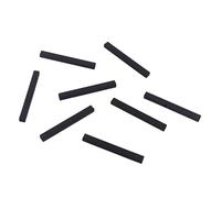 Vaguelly 8 Piezas imán de barra de goma magnético estuche de guitarra electrica perillas imán para pastillas de guitarra imán de barra de guitarra eléctrica imán de barra humbucker Black