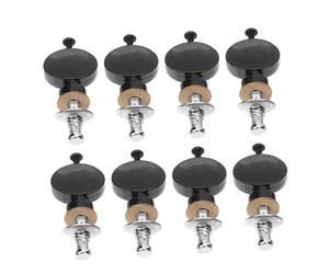 Vaguelly 8 Piezas Tuning Pegs For Ukulele String Replacement Metal Straight Rod Design With Anti-slip Small Round Knobs Compatible With Various Ukulele Models For Beginners And