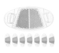 Vaguelly 8 Reflectores de Ruedas para Bicicleta de PVC Resistentes al Desgaste Advertencia de Seguridad Nocturna para Ciclismo Oscuridad