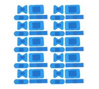 Vaguelly 80 Unidades Cinta Adhesiva Metálica Detectable Azul para Alimentos No Grasos y No Ácidos, Resistente a Residuos Pegajosos, Alta Visibilidad, Adecuado para Sellado y Lavado de