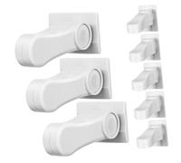 Vaguelly 8piezas Cerradura De Seguridad Para Puerta De Manilla Cerradura Prueba De Bebés Respaldo Adhesivo Tope De Palanca Para Uso Hogares Pequeños