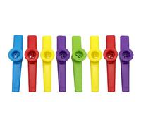 Vaguelly 8piezas Kazoos De Plástico Para Niño Niña De Instrumentos Musicales Coloridos y Seguros Para Fiestas y Educación Musical