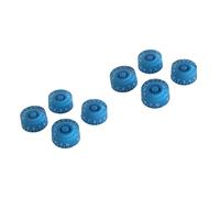Vaguelly 8piezas Pomos De Control De Volumen y Tono Para Guitarras Eléctricas Perillas De Estilo Vintage Instalación Fácil Material Duradero Color Azul Letras Blancas