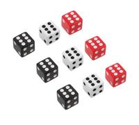 Vaguelly 9 Piezas Accesorios de Guitarra Perillas Forma de Dados Puntos Negras, Color Crema y Rojas para Control de Volumen y Tono Reemplazo de Perillas de Guitarra Eléctrica Uso