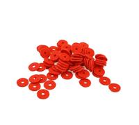 Vaguelly 90 Arandelas De Fieltro Rojo Para Piano, Accesorios Para Afinación y Nivelación De Teclas, Resistentes Al Desgaste y Reducción De Ruido, Ideales Para Reparación y Mantenimiento De Teclados