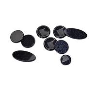 Vaguelly 9piezas Botones De Incrustación Para Teclas De Saxofón Tenor Soprano Color Azul Accesorios De Para Instrumentos