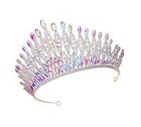 Vaguelly Accesorio Para El Cabello Brillante Venda Fiesta Tiara De La Novia Tiaras Lujo Paseo Novias Coronas De La Boda De La Novia Ducha Tocados De Imitación Golden