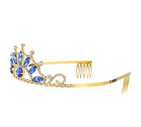Vaguelly Accesorio Para El Cabello Con Tiara De Sirena Tocado Decorativo Disfraces De Diamantes De Imitación Para Niña Diadema De Jazmín Para Niña Diademas Tiara De
