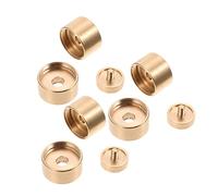Vaguelly Accesorios Trompeta Botones Pistón de Cobre Dorado, Cubiertas Inferiores Prácticas y Duraderas para Instrumentos Musicales de Trompeta