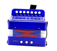Vaguelly Acordeón De Juguete Para Principiantes Instrumento Musical De Iniciación Para Color Azul Material Seguro Para Aprender Música Casa Escuela