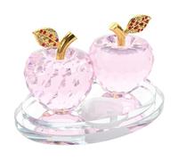 Vaguelly Adornos Para El Control Central Del Coche Adornos De Cristal Para Aromaterapia Figura De Manzana Juguete Con Forma De Manzana Estatua Para Salpicadero De Coche Contenedor De