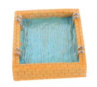 Vaguelly Adornos para Piscinas en Miniatura Accesorios de casa de muñecas Proporro de Piscina de casa de muñecas Sky-Blue