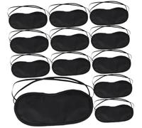 Vaguelly Antifaz Para Dormir Transpirable 24 Piezas Banda Elástica, Cubiertas Ojos Negro, Cómodo y Ligero Para Viajes, Siestas y Descanso, Adecuado Para Hombres y Mujeres