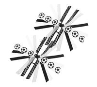 Vaguelly Banda Pelo De Fútbol Accesorios Deportivos Coleteros Cómodos Para Niñas Estilo De Partido De Fútbol