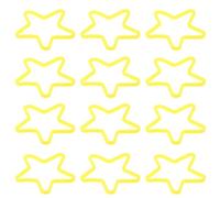 Vaguelly Bandas Elásticas para Trucos de Mago en Forma de Estrella 50 Piezas, Goma Flexible para Principiantes y Eventos de Conjuro