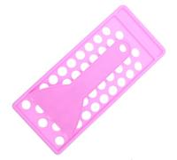 Vaguelly Bandeja para Rellenar Bálsamo Labial 5g de PP Kit 2 Piezas Espátula y Bandeja Portátil Morada Herramienta Reutilizable para Hacer Pintalabios Caseros y Maquillaje DIY