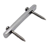 Vaguelly Barra de Retención de Cuerdas para Instalación Sencilla Bordes Suaves de Metal Plata y Tornillos, Soporte Estable para Guitarra Eléctrica en Guitarras Eléctricas