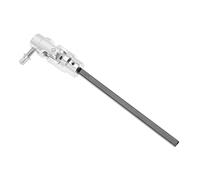 Vaguelly Biela Metálica para Pedales de Bombo Dobles, Barra de Enlace Profesional para Batería, Accesorio Resistente Oxidación, Compatible Pedales de Doble Bombo, Uso en Batería