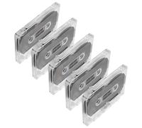 Vaguelly Blank Audio Tapes 5pcs 60 Minutos Cinta de Casete estándar Virgen con Carcasa de plástico para Home Studio Recording y Lecture