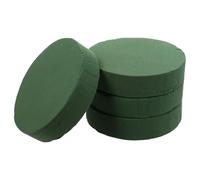 Vaguelly Bloques de Espuma Floral Redonda Verde Kit de 4 Piezas Material de Barro Floral que Mantiene Frescas Flores y Permite Insertar Tallos Fácilmente para Arreglos de Flores