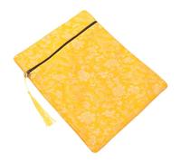 Vaguelly Bolsa Amarilla Para Escrituras Budistas Con Asa Funda Protectora Para Libros Documentos y Joyería Organizador De Textos Religiosos