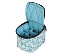 Vaguelly Bolsa Organizadora Esmaltes Uñas Compartimentos para Botellas con Cremallera Portátil y Diseño Ligero para Almacenamiento y Transporte de Esmalte