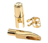Vaguelly Boquilla Para Saxofón Accesorio De Instrumento Músical Reemplazo De Saxofón Para Práctica Casa Metal De y Ligadura