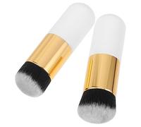 Vaguelly Brocha Para Base De Maquillaje 2pcs Essence Colorete Ducare Brochas De Maquillaje Pelo Sintético Suave y Sedoso
