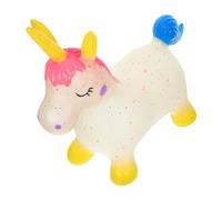 Vaguelly Caballo Unicornio Inflable: Animal Saltarín Inflable para Niños Pequeños, Juguete De Plástico para Saltar, Ideal para Cumpleaños De Niños O Niñas.